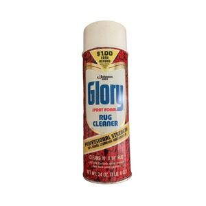 Johnson Wax Glory Professional Rug Cleaner Spray Foam Metal Can 24 Oz READ